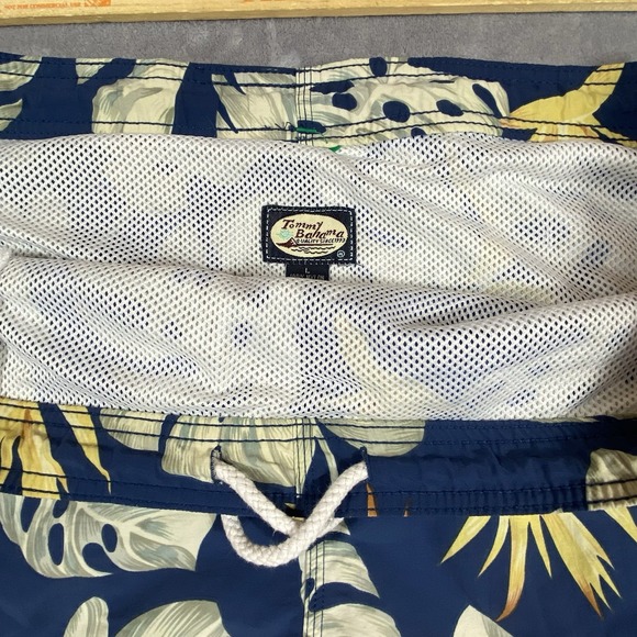 Tommy Bahama Relax Swim Trunks Mens Large Blue Tropical Mesh Lined Board Shorts‎ - Picture 2 of 10